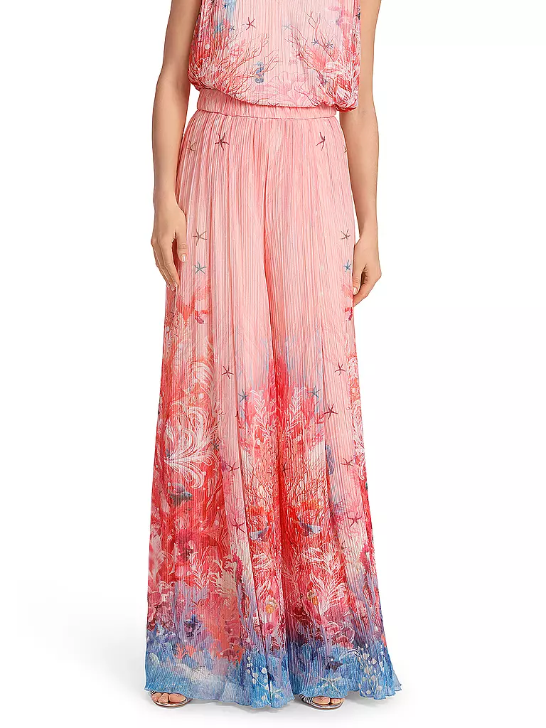MARC CAIN | High Waist Hose WINNIPEG Wide Fit | rosa