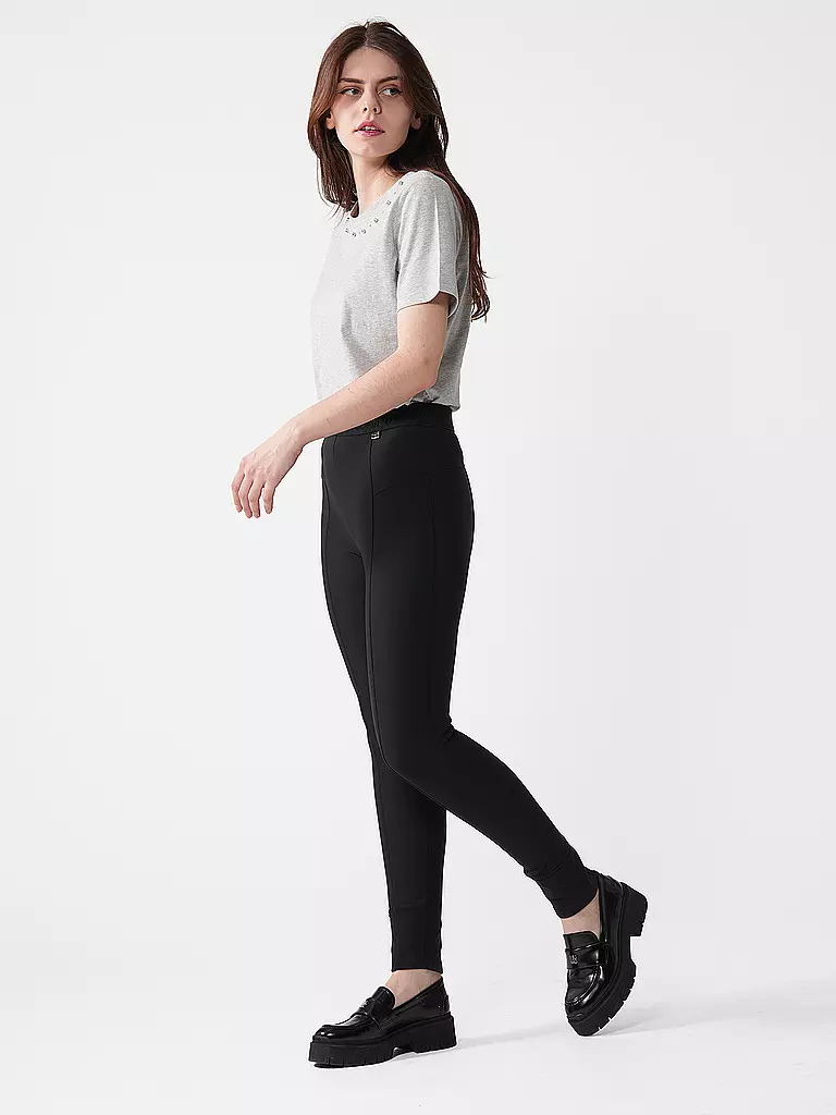 MARC CAIN | Highwaist Businesshose 7/8 SINNAR | schwarz