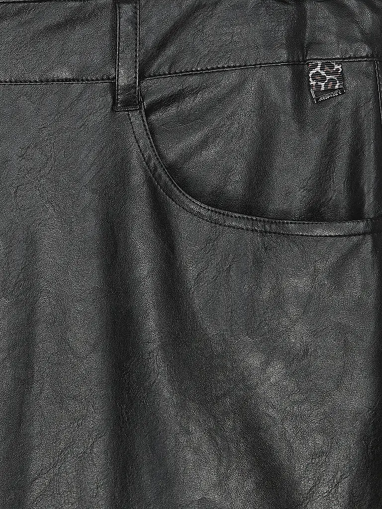 MARC CAIN | Hose in Lederoptik WARRI | schwarz