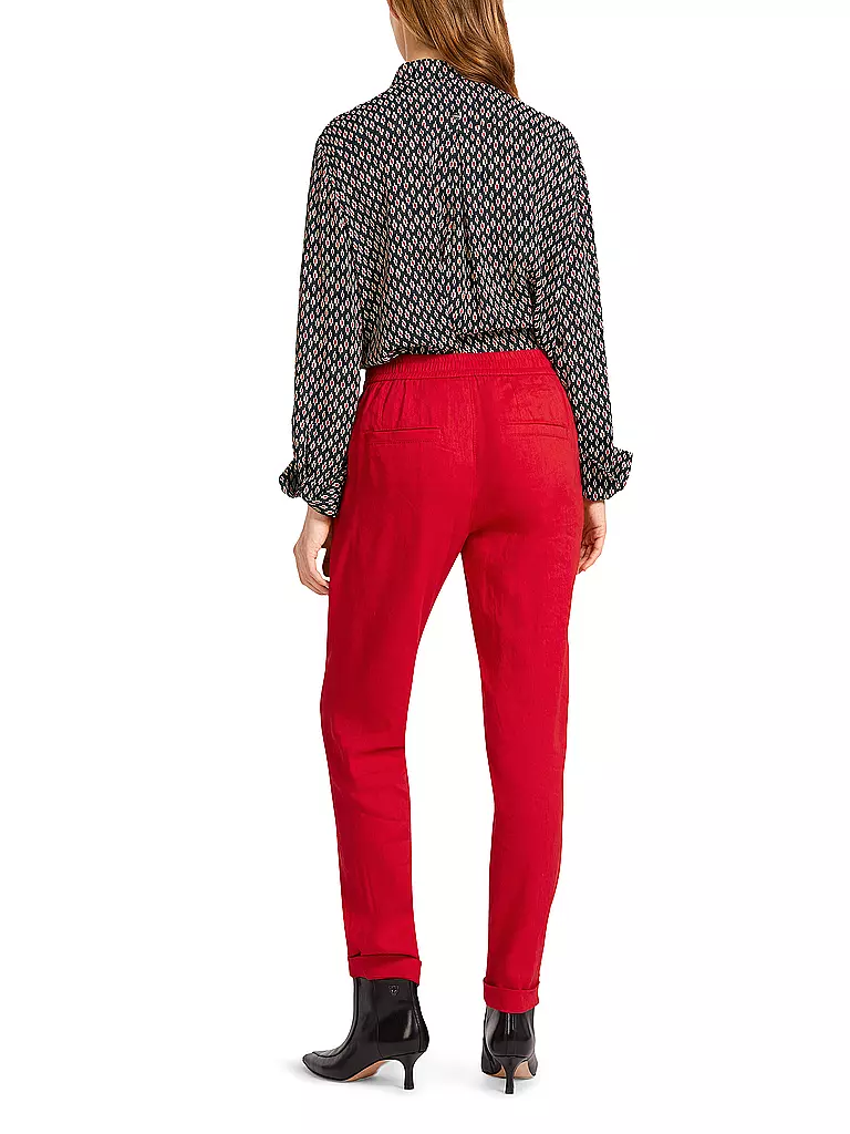 MARC CAIN | Hose Jogging Fit | dunkelrot