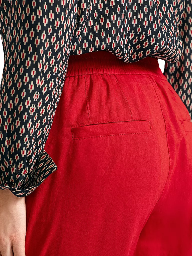 MARC CAIN | Hose Jogging Fit | dunkelrot