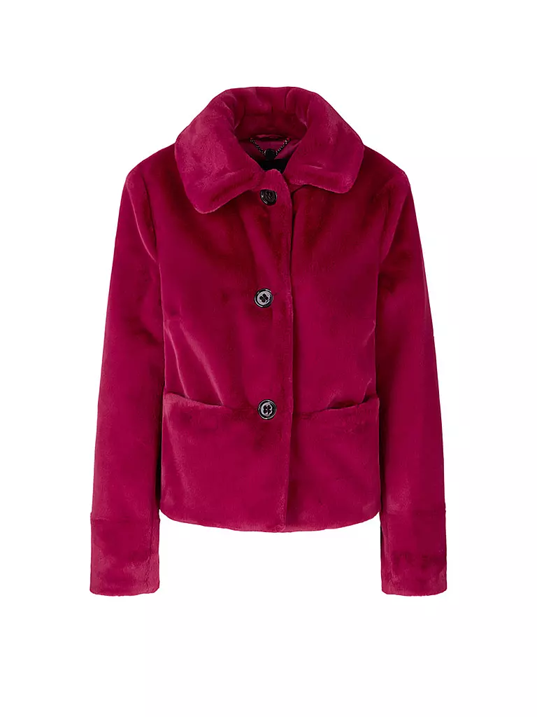 MARC CAIN | Jacke in Felloptik | rot