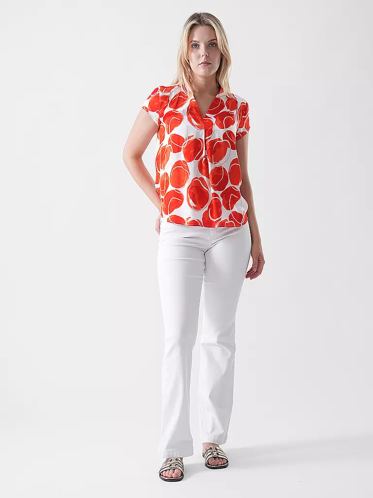 MARC CAIN | Jeans Flared Fit FARO | weiss