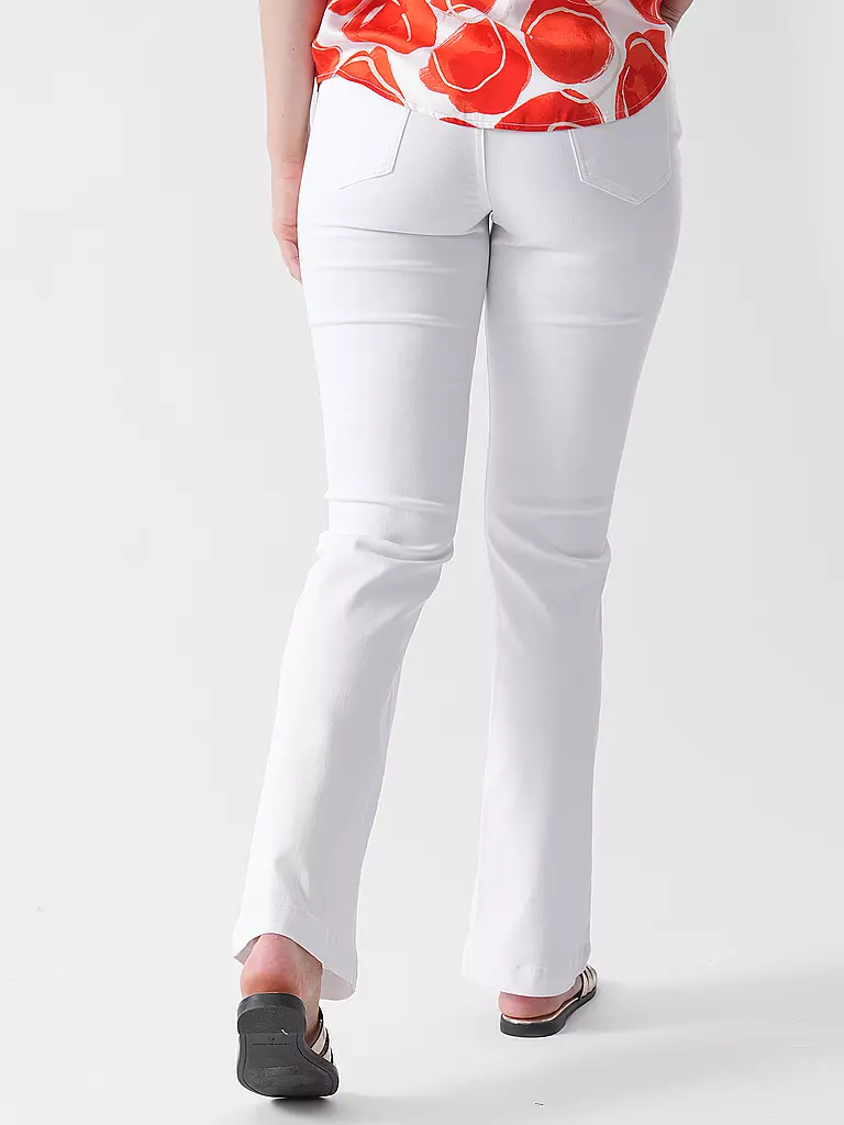 MARC CAIN | Jeans Flared Fit FARO | weiss