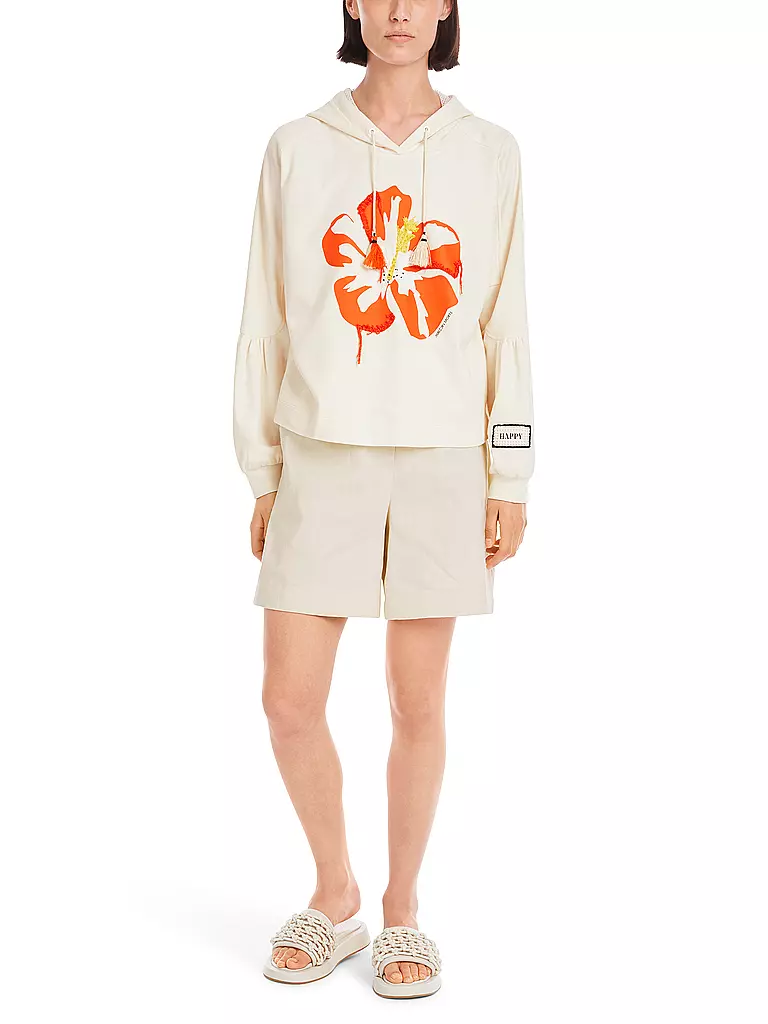 MARC CAIN | Kapuzensweater - Hoodie | creme
