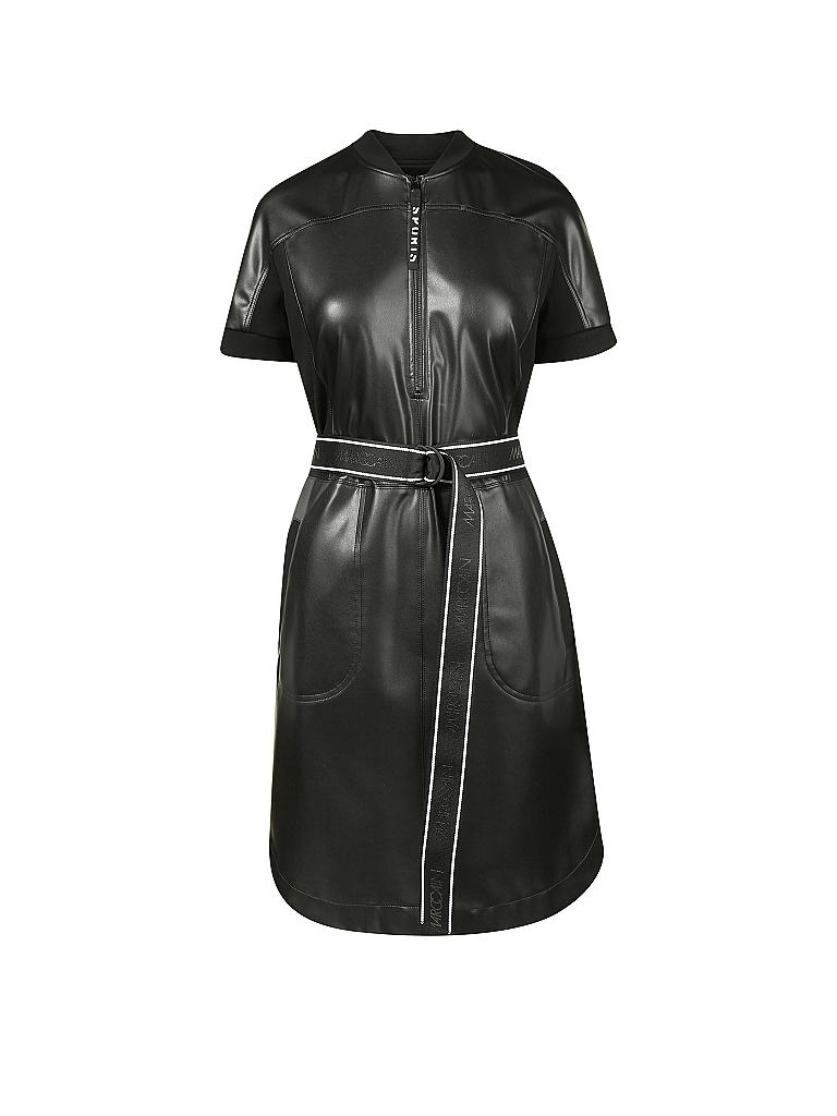 Marc Cain Kleid In Lederoptik Schwarz 40 