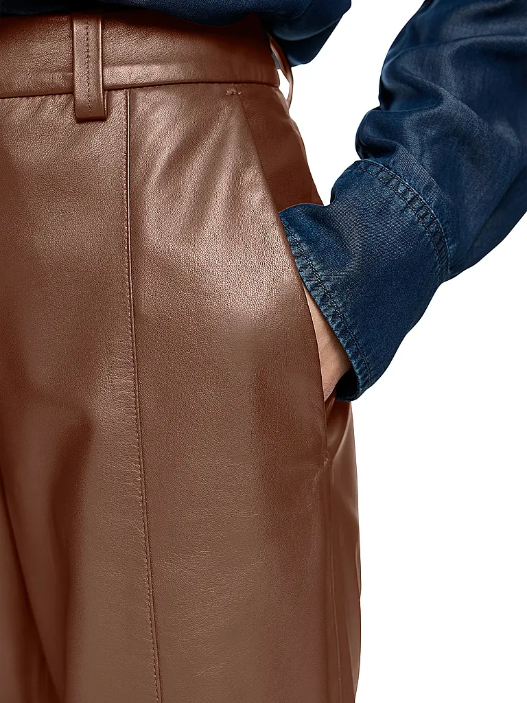 MARC CAIN | Lederhose WARRI | braun