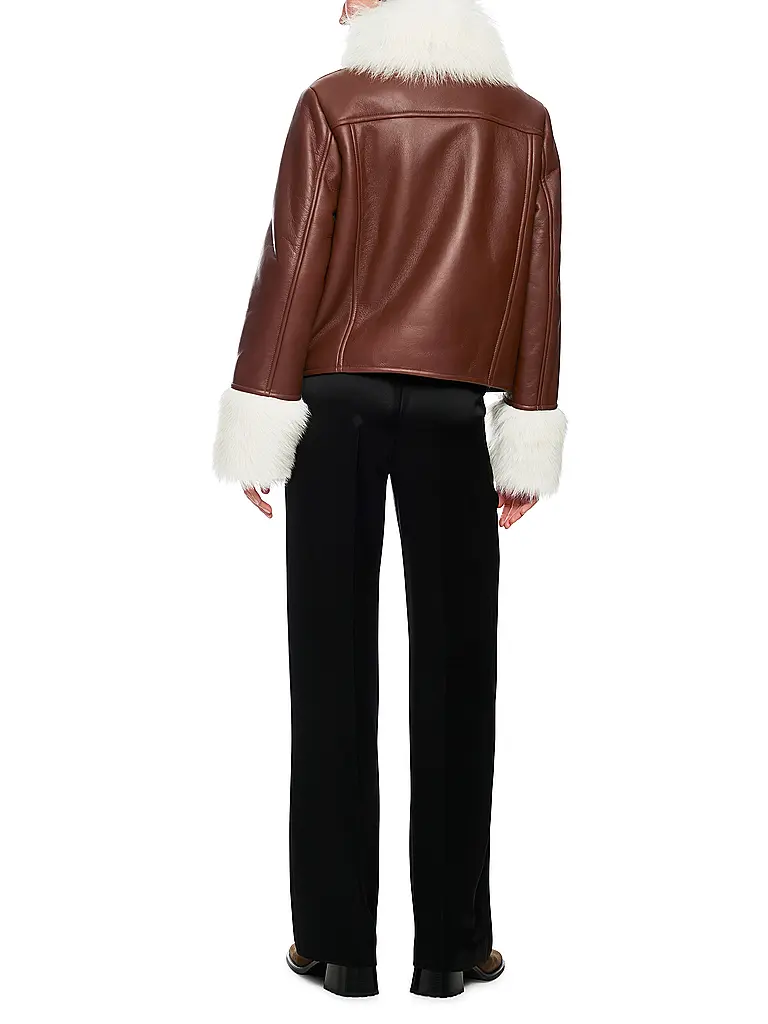 MARC CAIN | Lederjacke  | hellbraun
