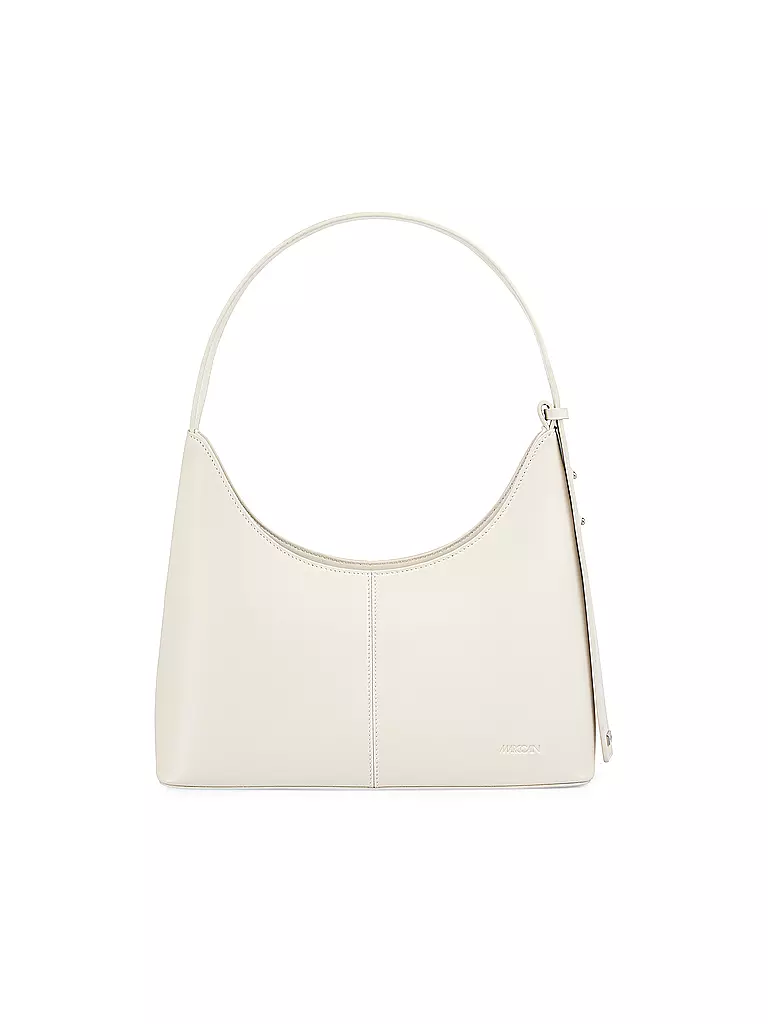 MARC CAIN | Ledertasche - Schultertasche | hellgrau