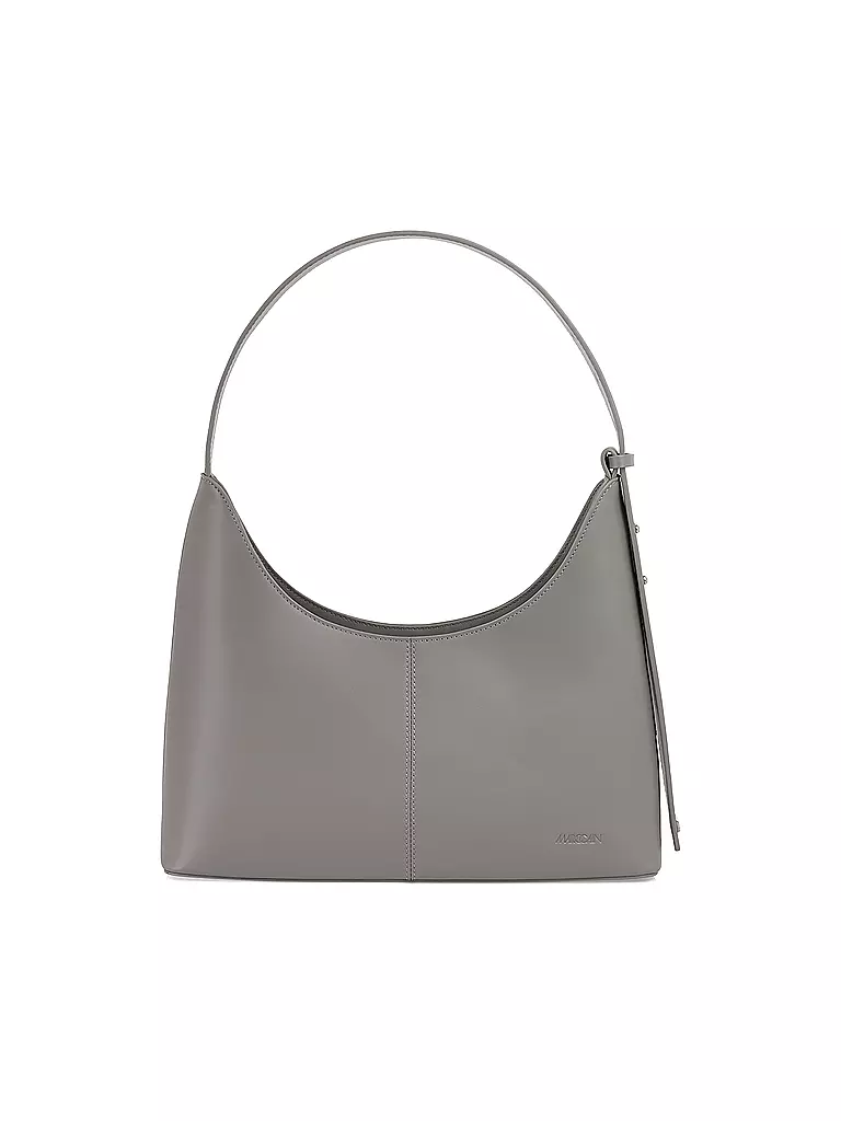 MARC CAIN | Ledertasche - Schultertasche | hellgrau