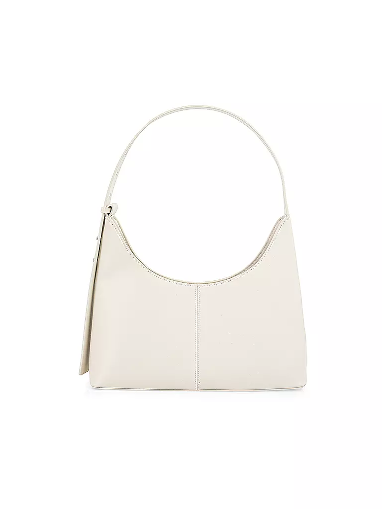 MARC CAIN | Ledertasche - Schultertasche | hellgrau