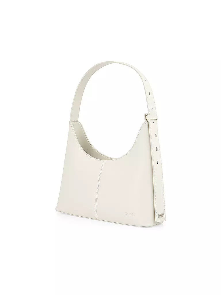 MARC CAIN | Ledertasche - Schultertasche | hellgrau
