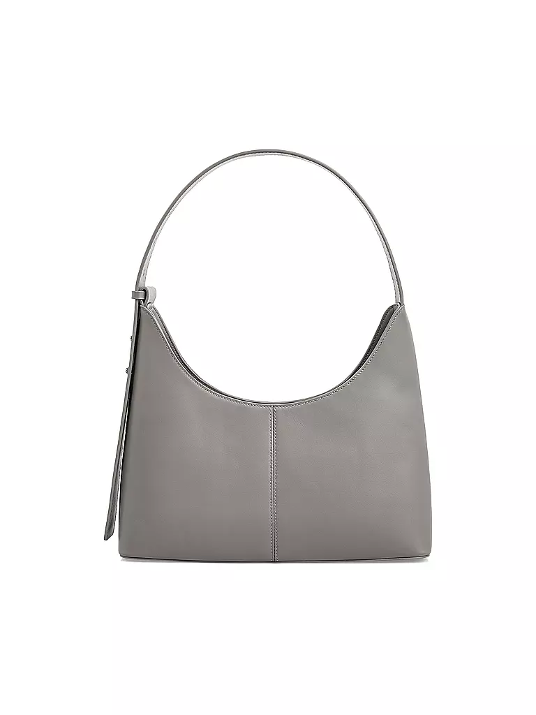 MARC CAIN | Ledertasche - Schultertasche | hellgrau