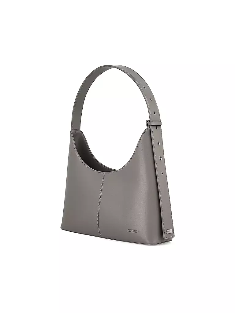 MARC CAIN | Ledertasche - Schultertasche | hellgrau