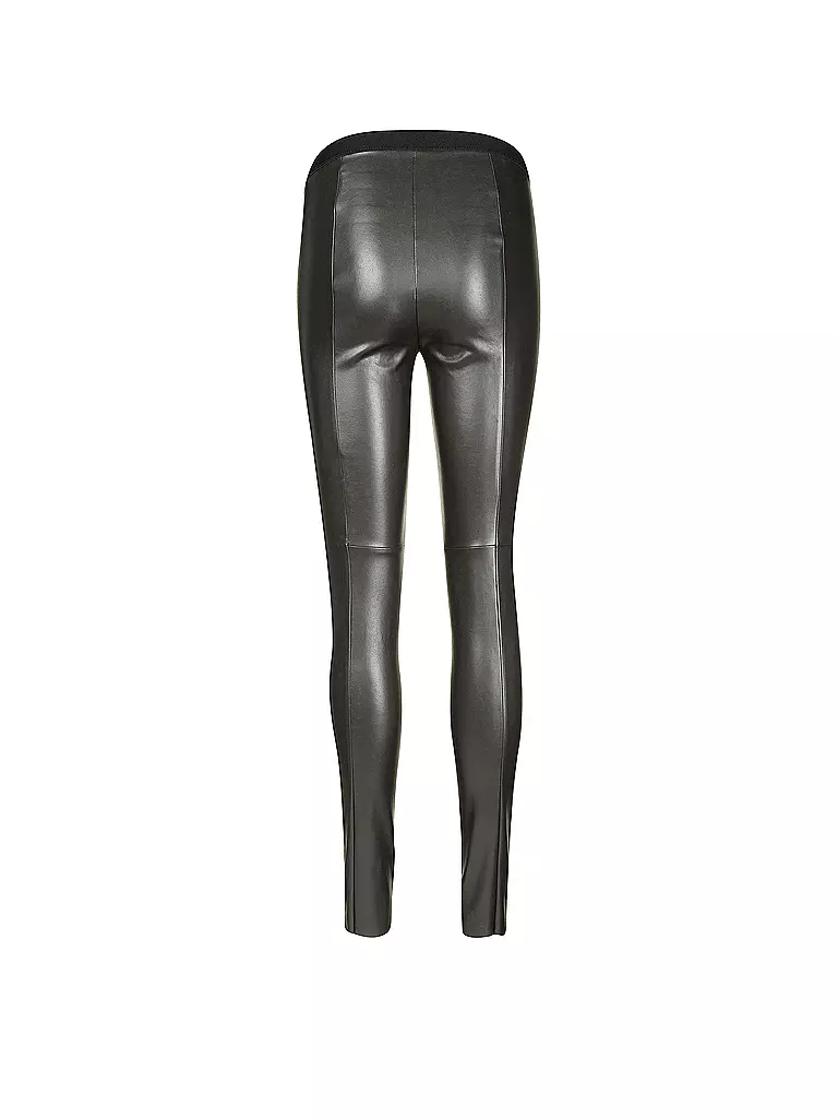 MARC CAIN | Leggings in Lederoptik | schwarz