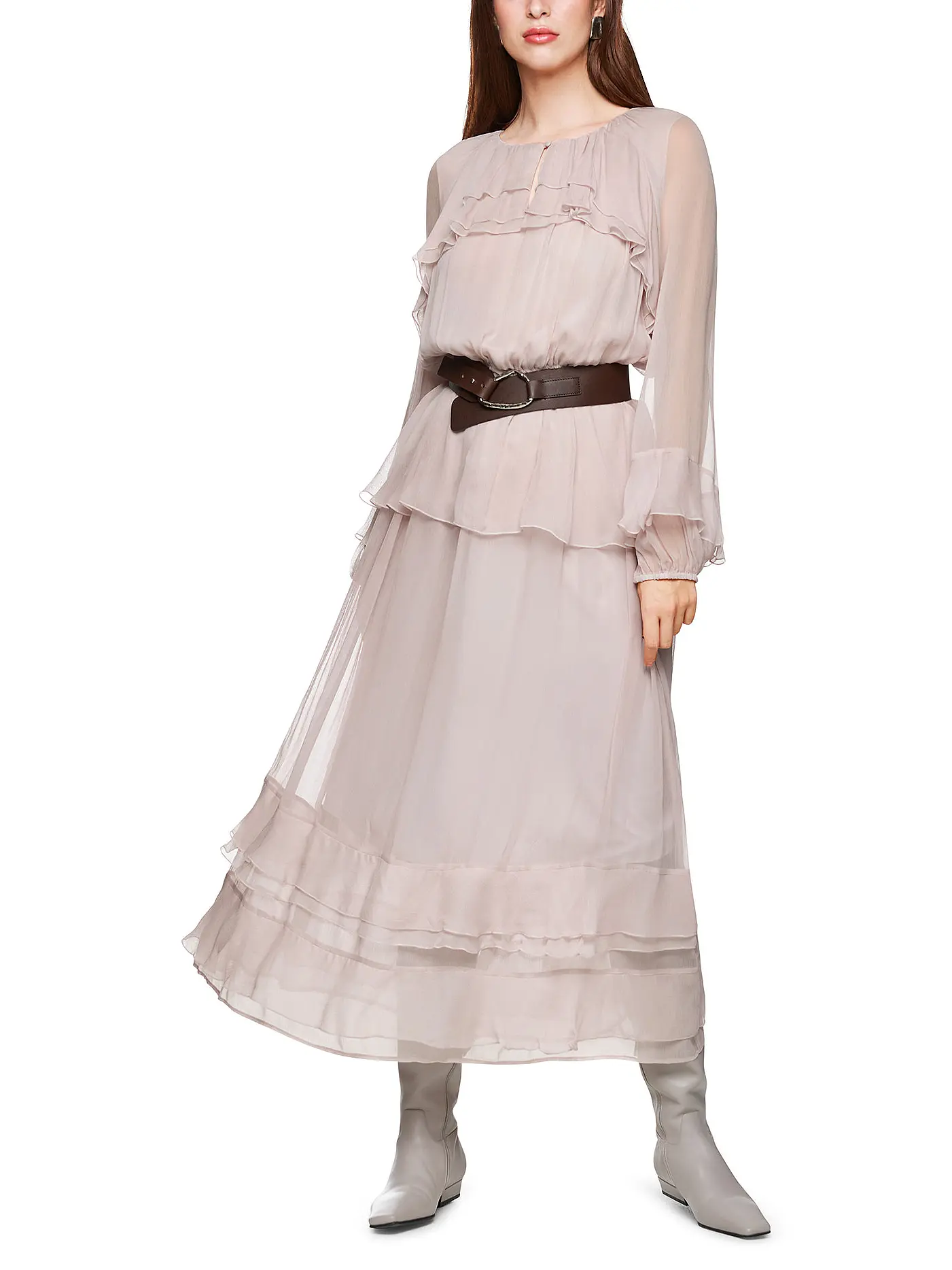 MARC CAIN | Maxikleid  | hellgrau