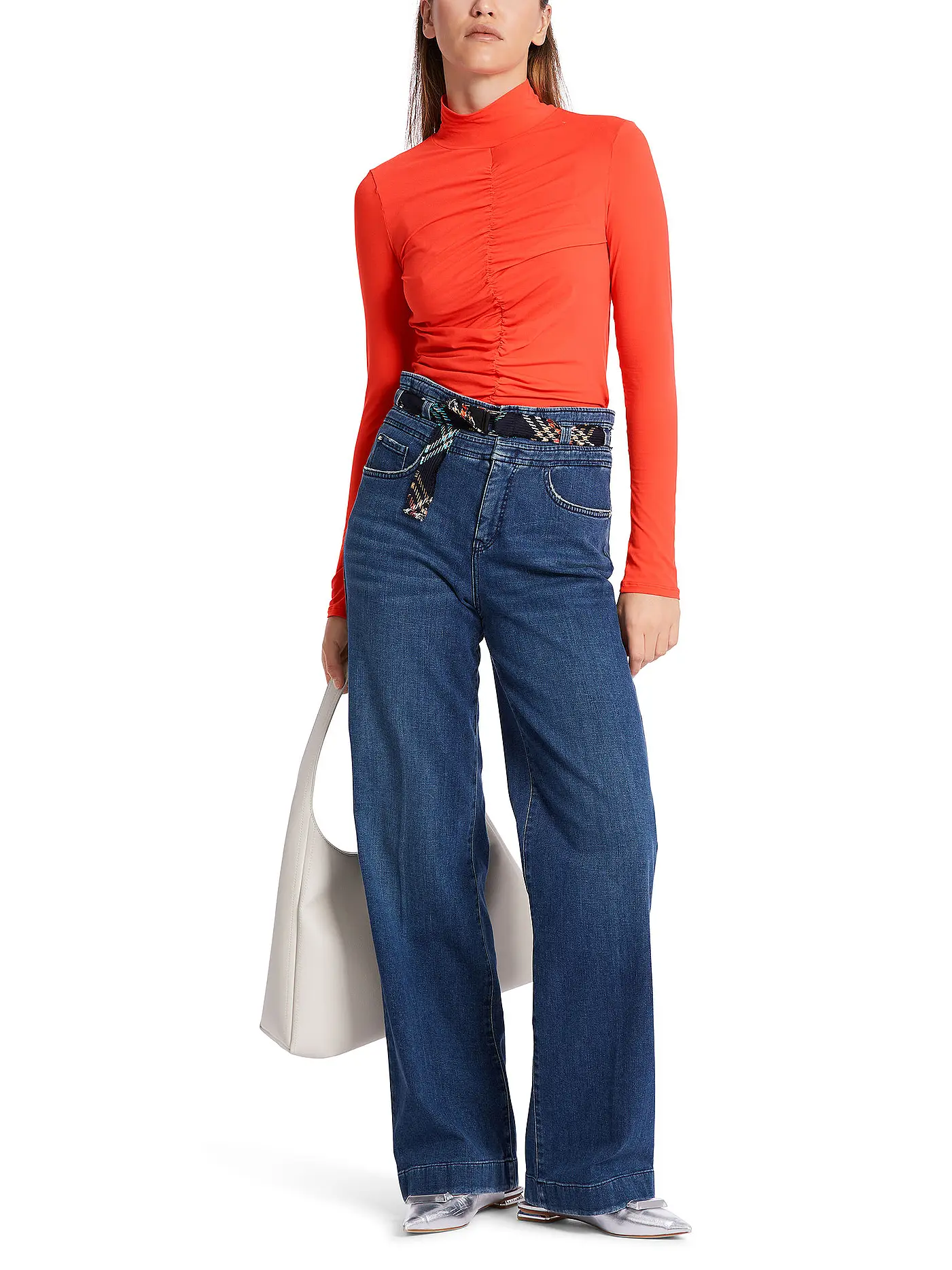 MARC CAIN | Rollkragenshirt  | orange