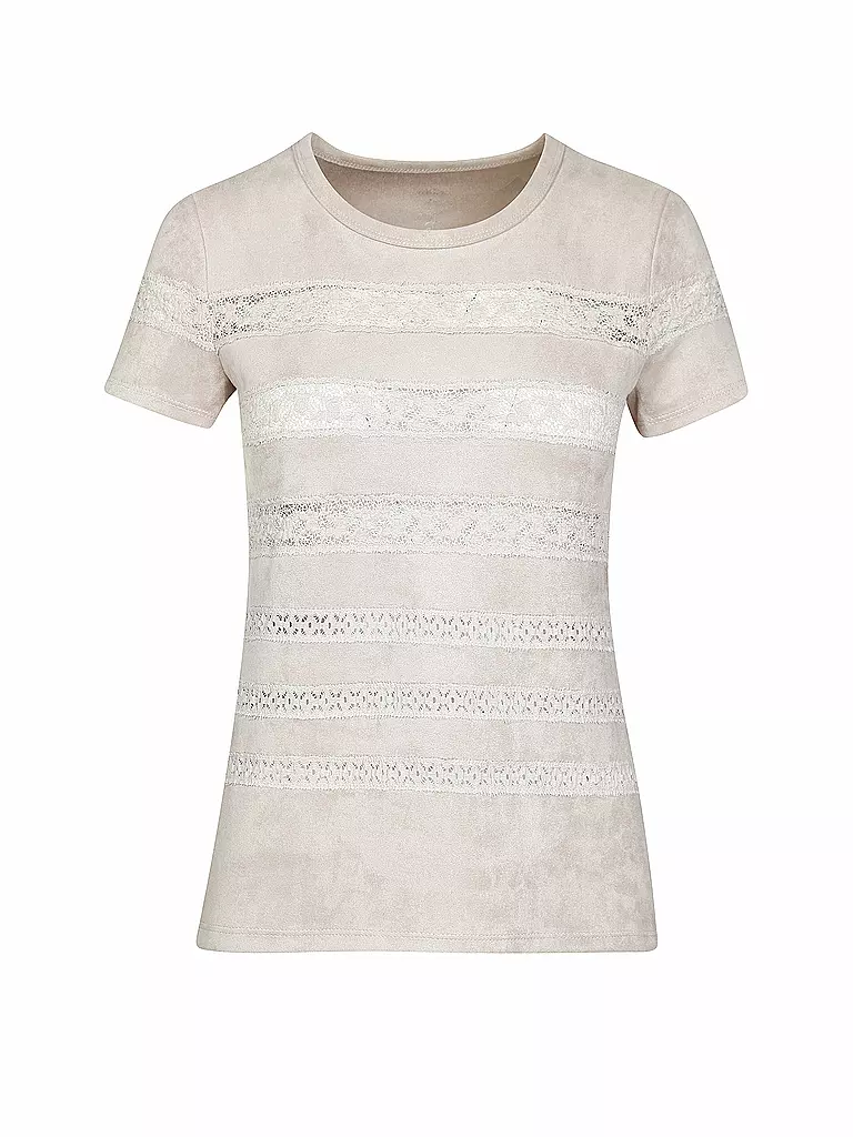 MARC CAIN | T-Shirt in Lederoptik | 