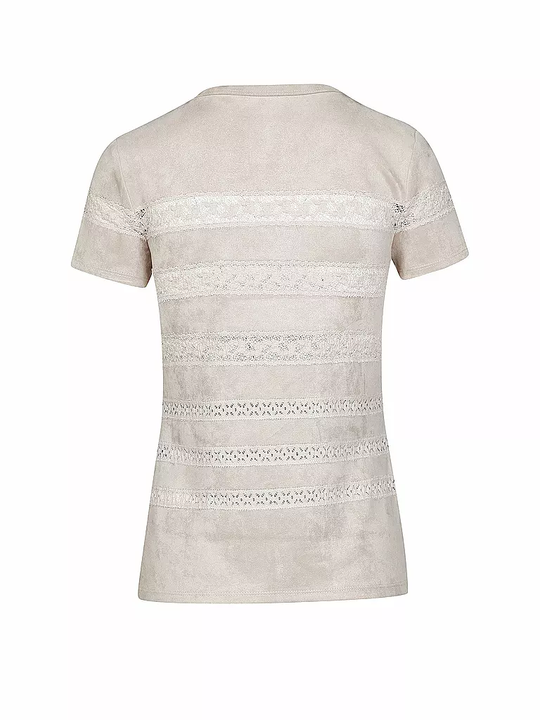 MARC CAIN | T-Shirt in Lederoptik | 