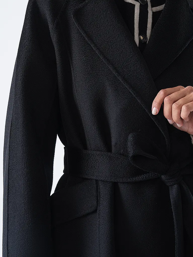 MARC CAIN | Wollmantel | schwarz