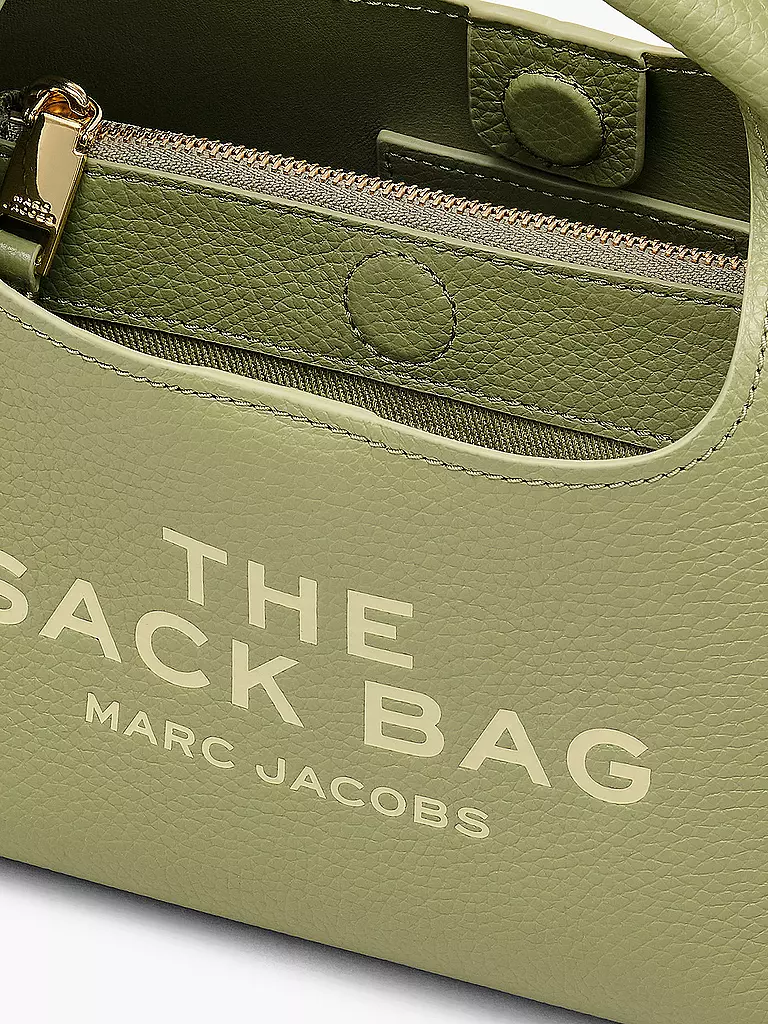 MARC JACOBS | Ledertasche - Henkeltasche THE MINI SACK  | grün