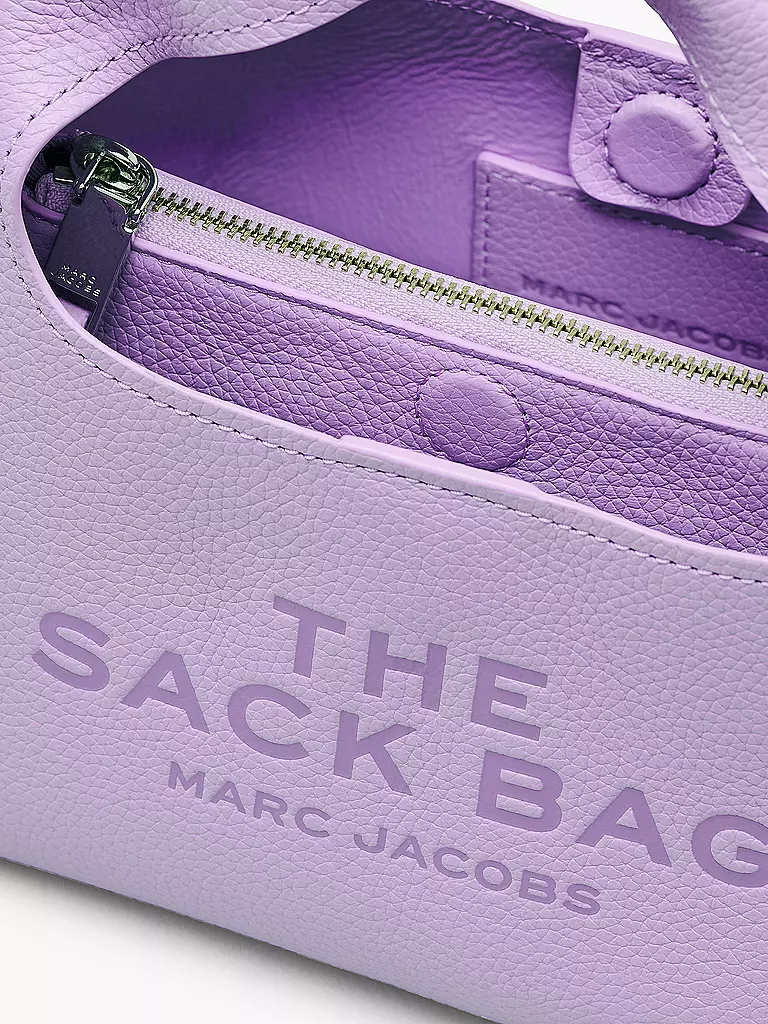 MARC JACOBS | Ledertasche - Henkeltasche THE MINI SACK | pink