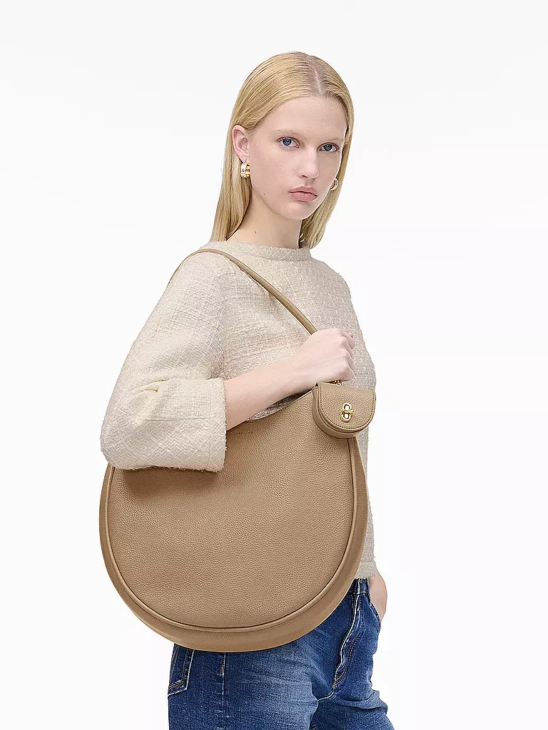 MARC JACOBS | Ledertasche - Hobo Bag THE LARGE CRESCENT | camel
