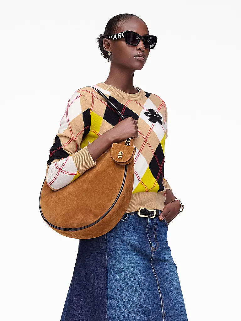 MARC JACOBS | Ledertasche - Hobo Bag THE LARGE HOBO | Camel