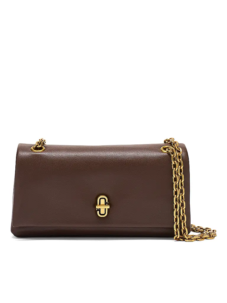 MARC JACOBS | Ledertasche - Mini Bag THE DUAL CHAIN WALLET | Braun
