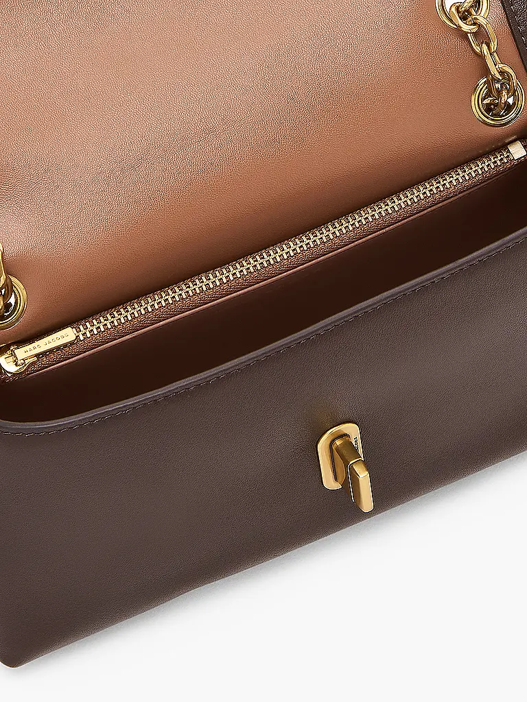 MARC JACOBS | Ledertasche - Mini Bag THE DUAL CHAIN WALLET | Braun