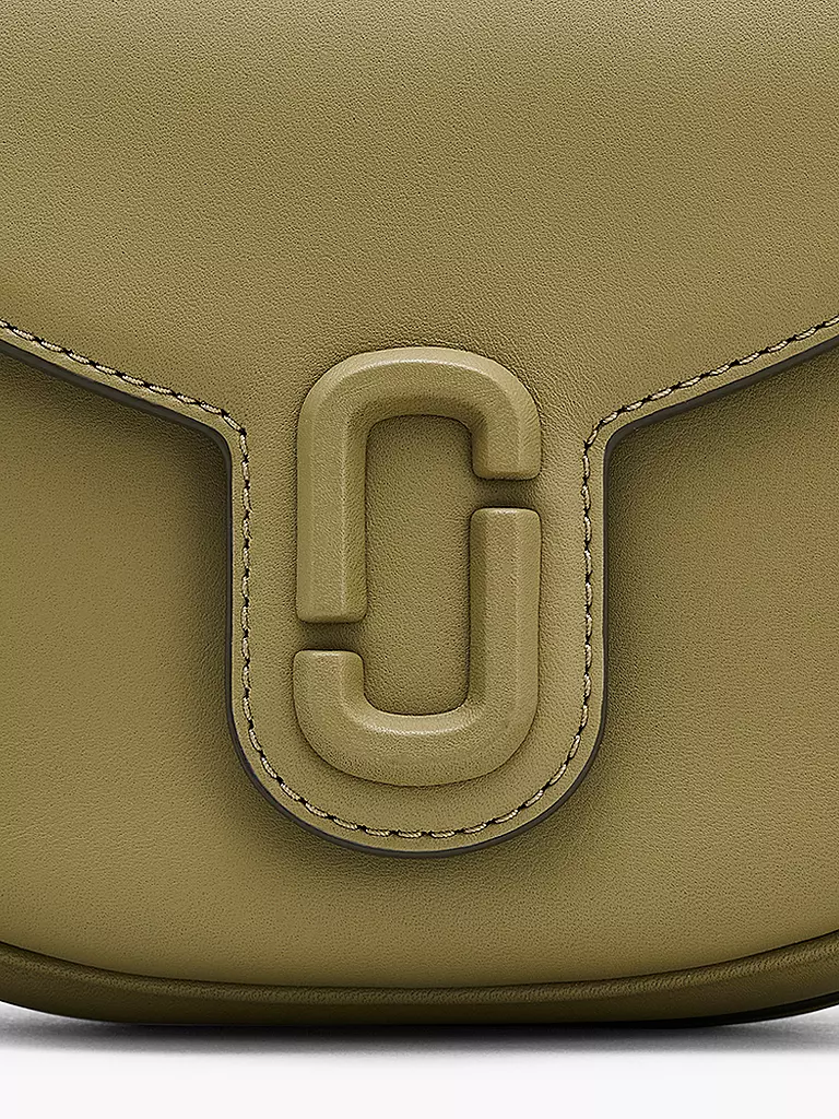 MARC JACOBS | Ledertasche - Mini Bag THE SMALL SADDLE BAG | olive