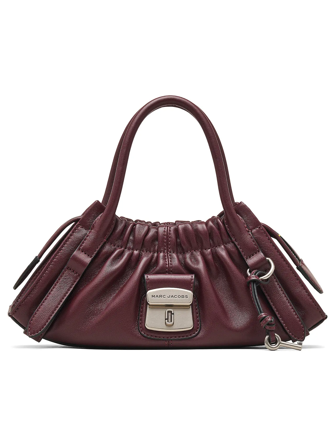 MARC JACOBS | Ledertasche - Mini Bag THE SMALL SATCHEL | dunkelrot