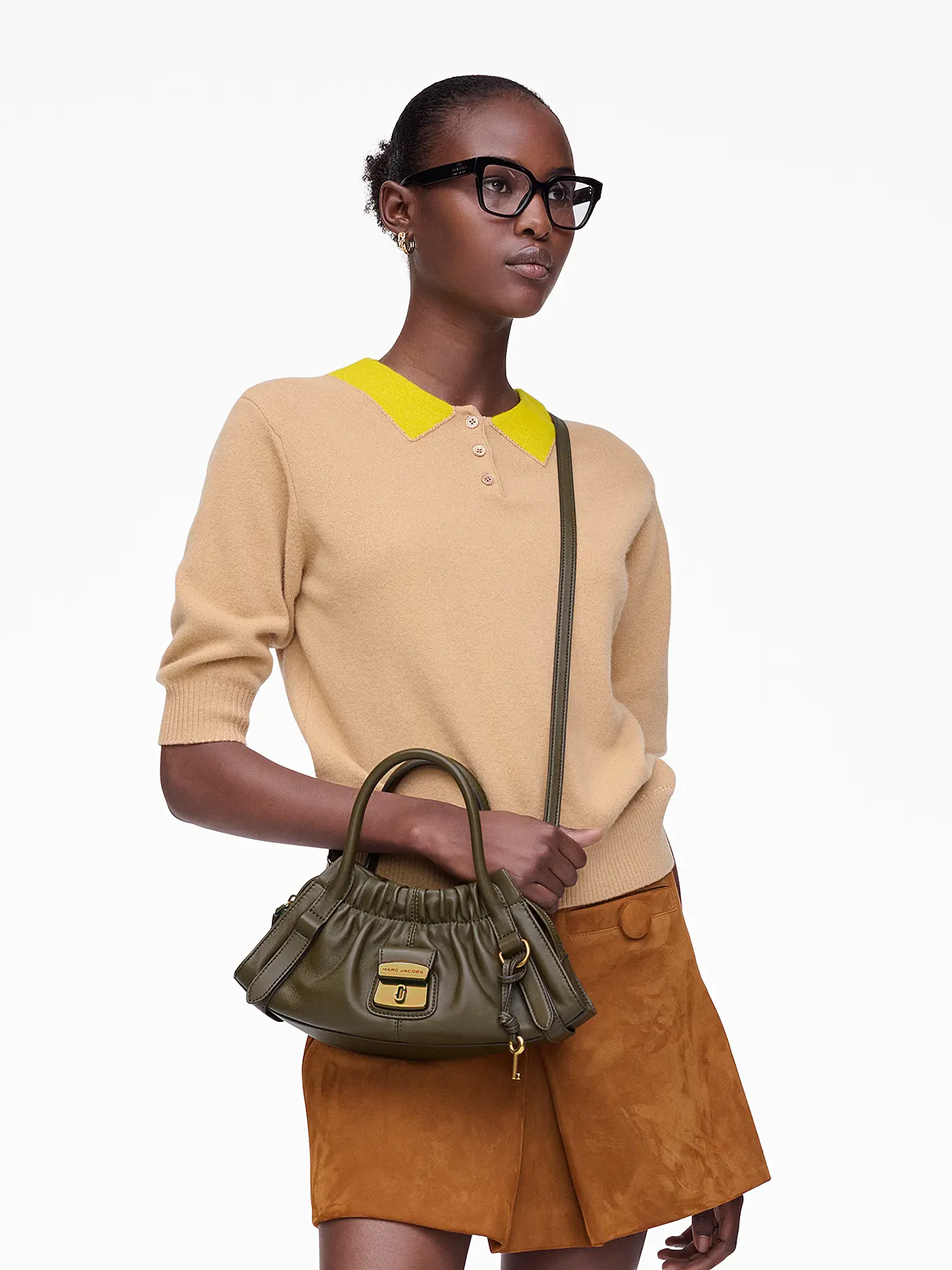 MARC JACOBS | Ledertasche - Mini Bag THE SMALL SATCHEL | schwarz