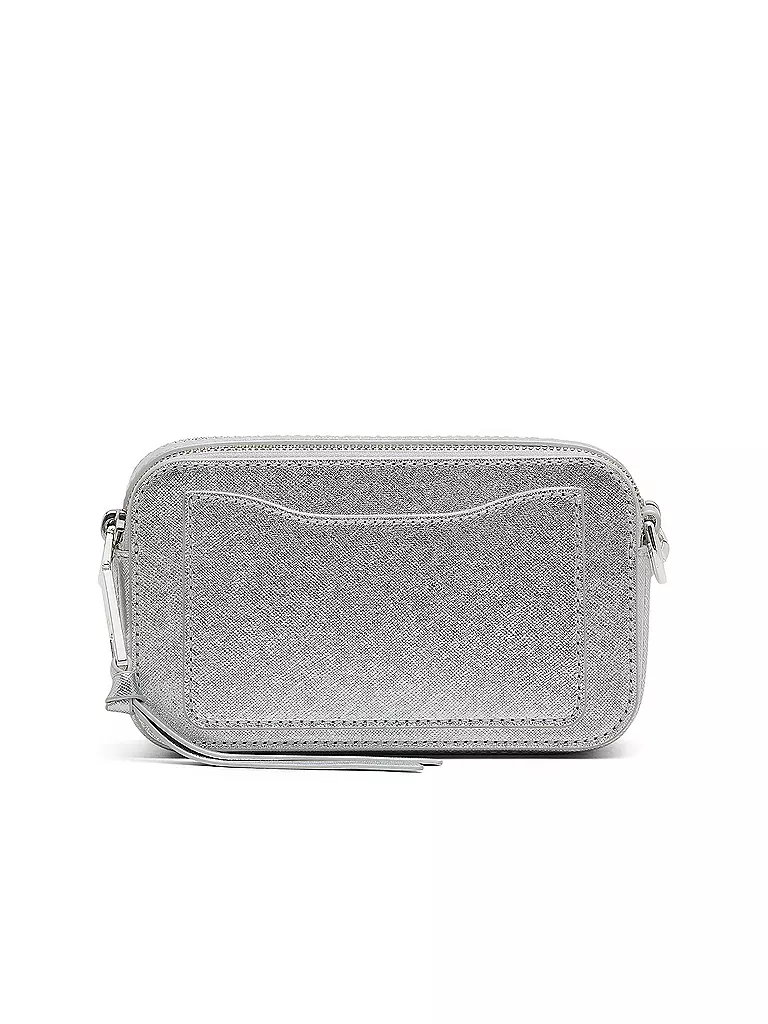 MARC JACOBS | Ledertasche - Mini Bag THE SNAPSHOT | silber