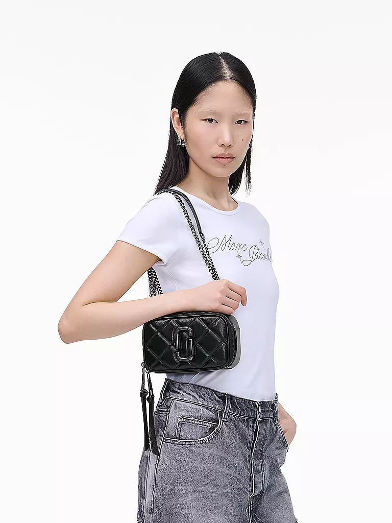 MARC JACOBS | Ledertasche - Mini Bag THE SOFTSHOT | schwarz