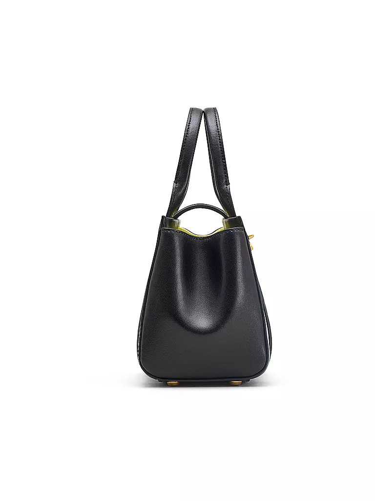 MARC JACOBS | Ledertasche - Mini Bag THE TURNLOCK CROSSBODY TOTE | weiss