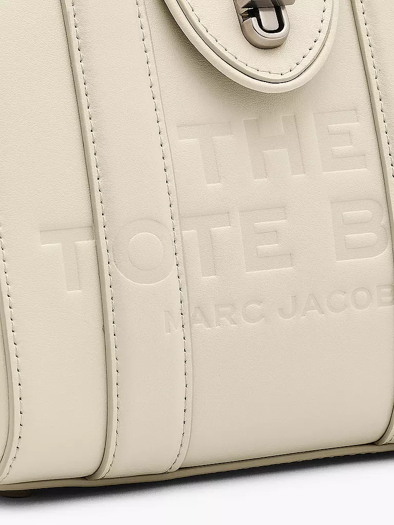MARC JACOBS | Ledertasche - Mini Bag THE TURNLOCK CROSSBODY TOTE | schwarz