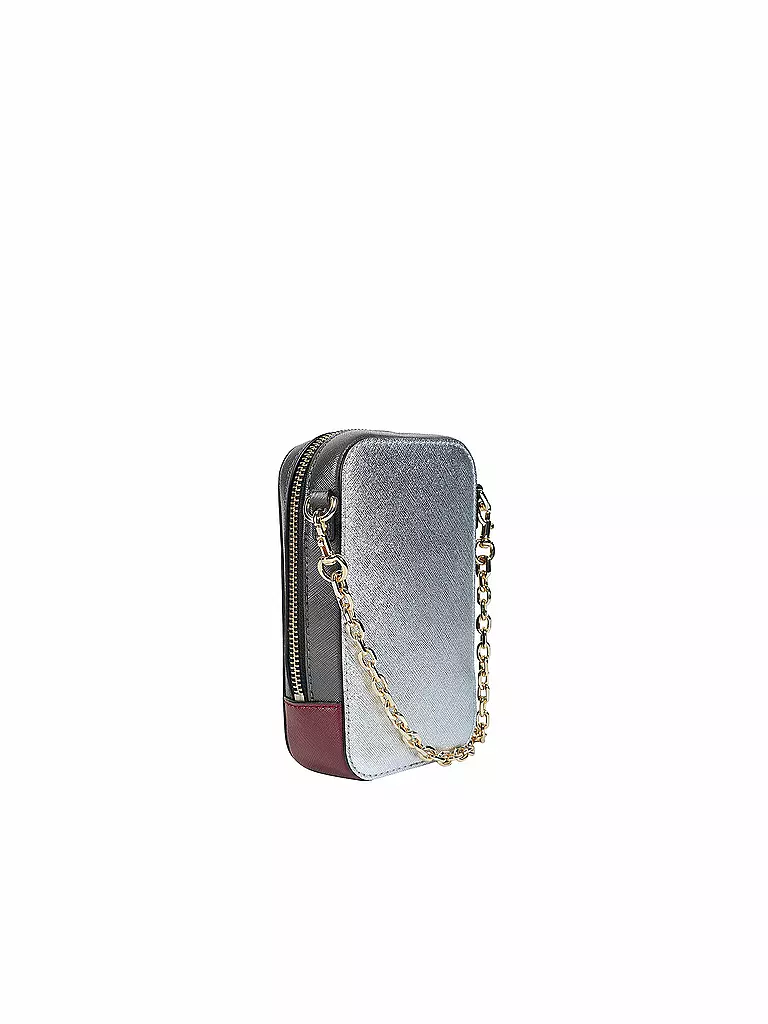 MARC JACOBS | Ledertasche - Minibag The Hot Shot | silber