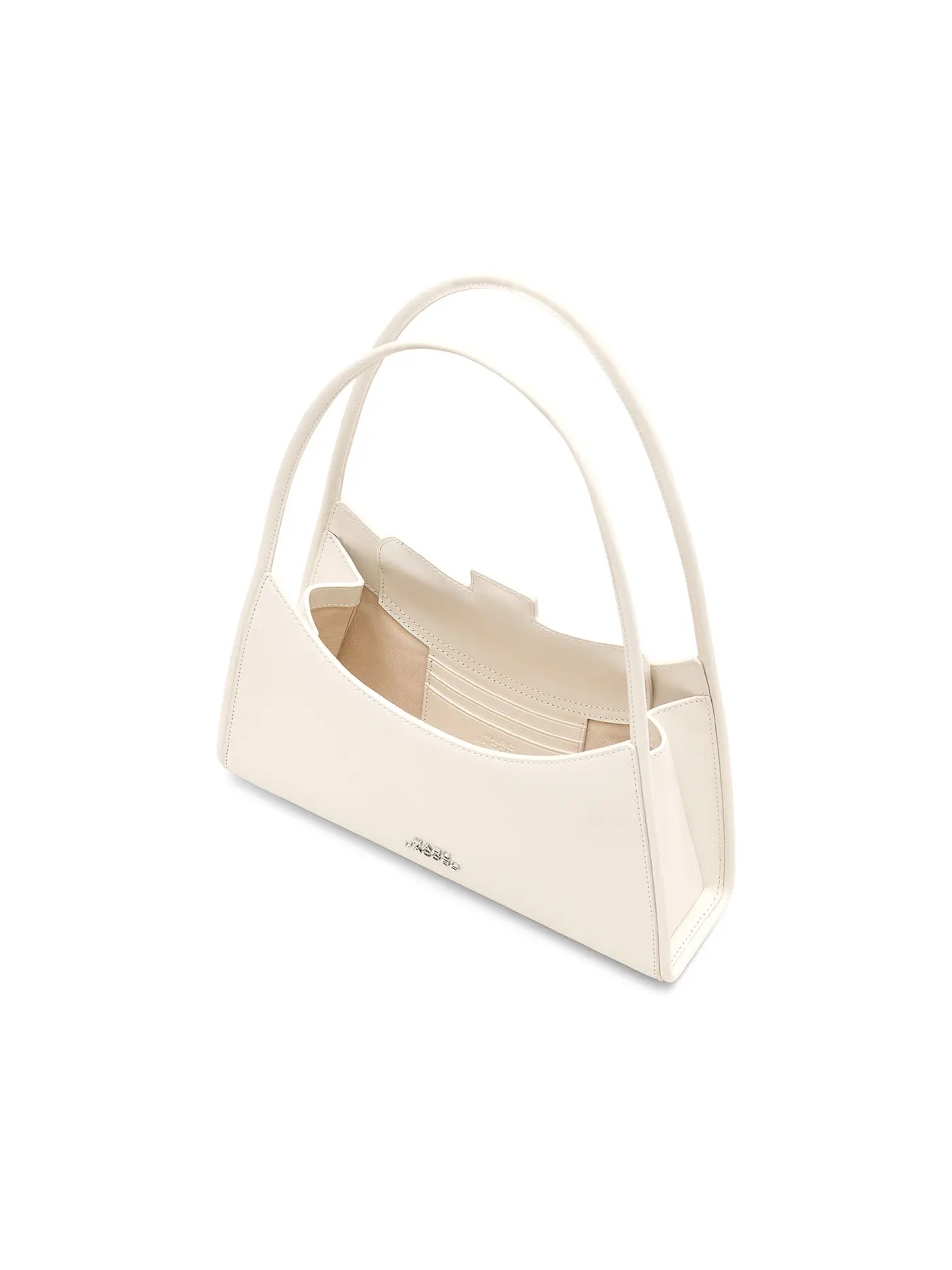 MARC JACOBS | Ledertasche - Schultertasche THE CLAW CLIP | weiss