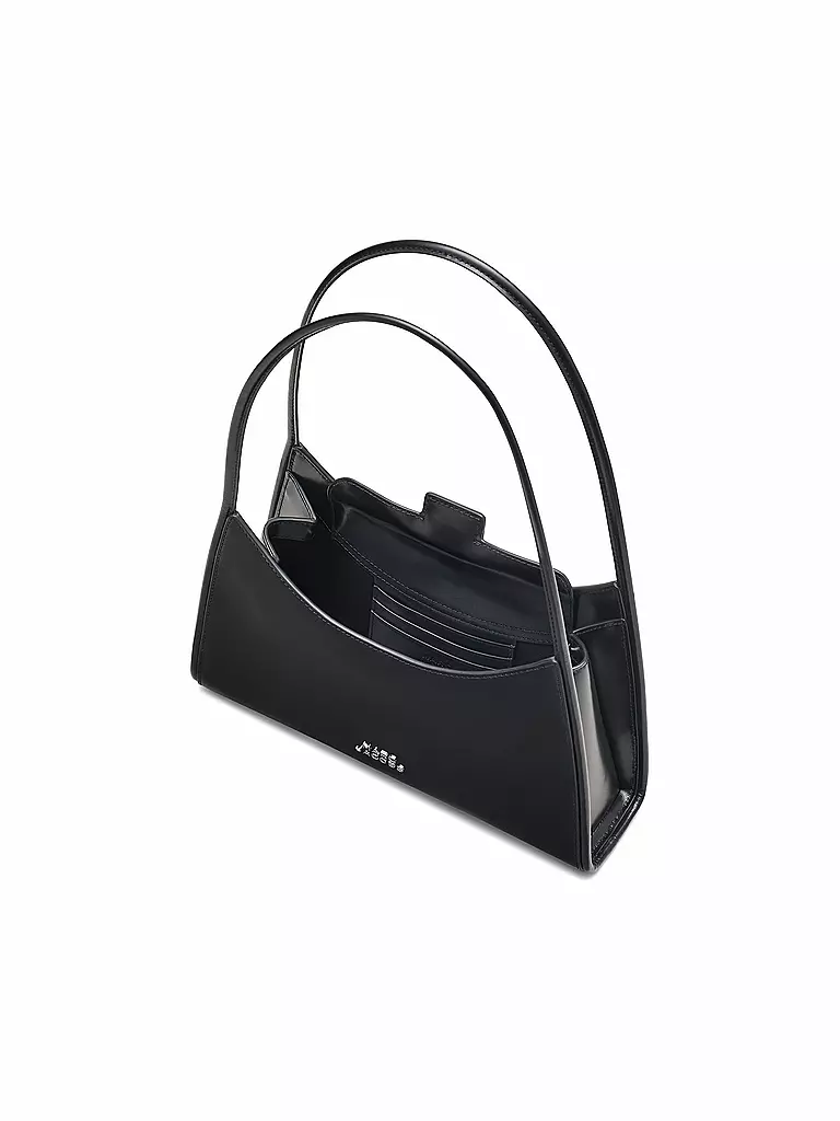 MARC JACOBS | Ledertasche - Schultertasche THE CLAW CLIP | weiss