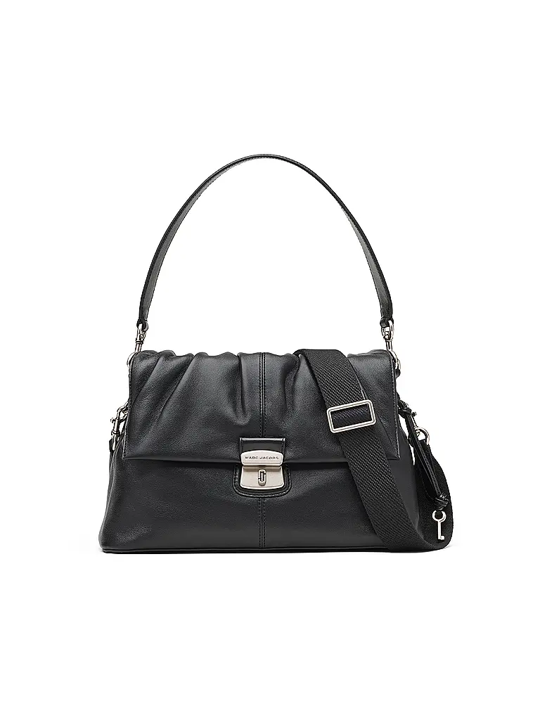 MARC JACOBS | Ledertasche - Schultertasche THE MESSENGER | Schwarz