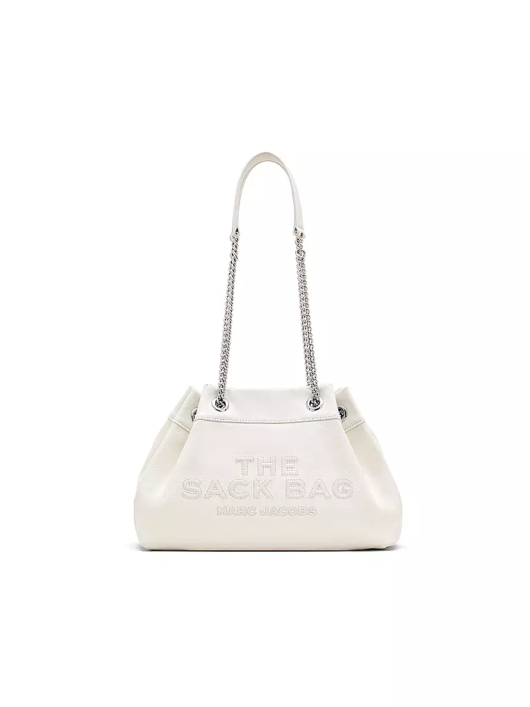 MARC JACOBS | Ledertasche - Shopper THE CHAIN SACK | weiss