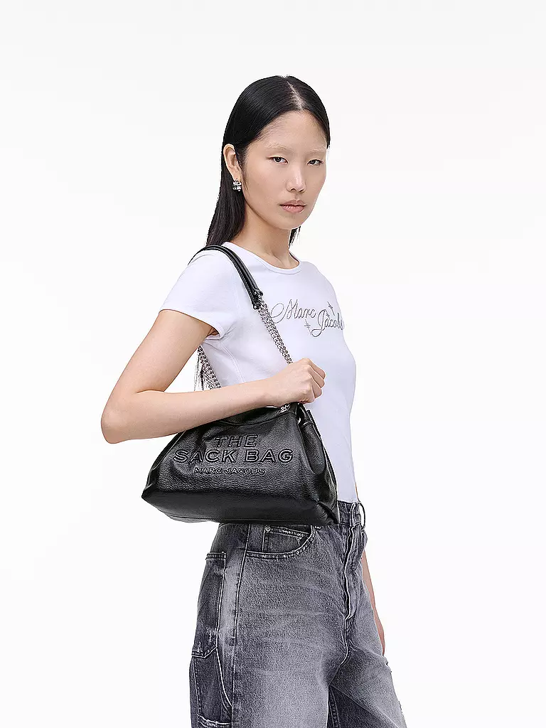 MARC JACOBS | Ledertasche - Shopper THE CHAIN SACK | schwarz