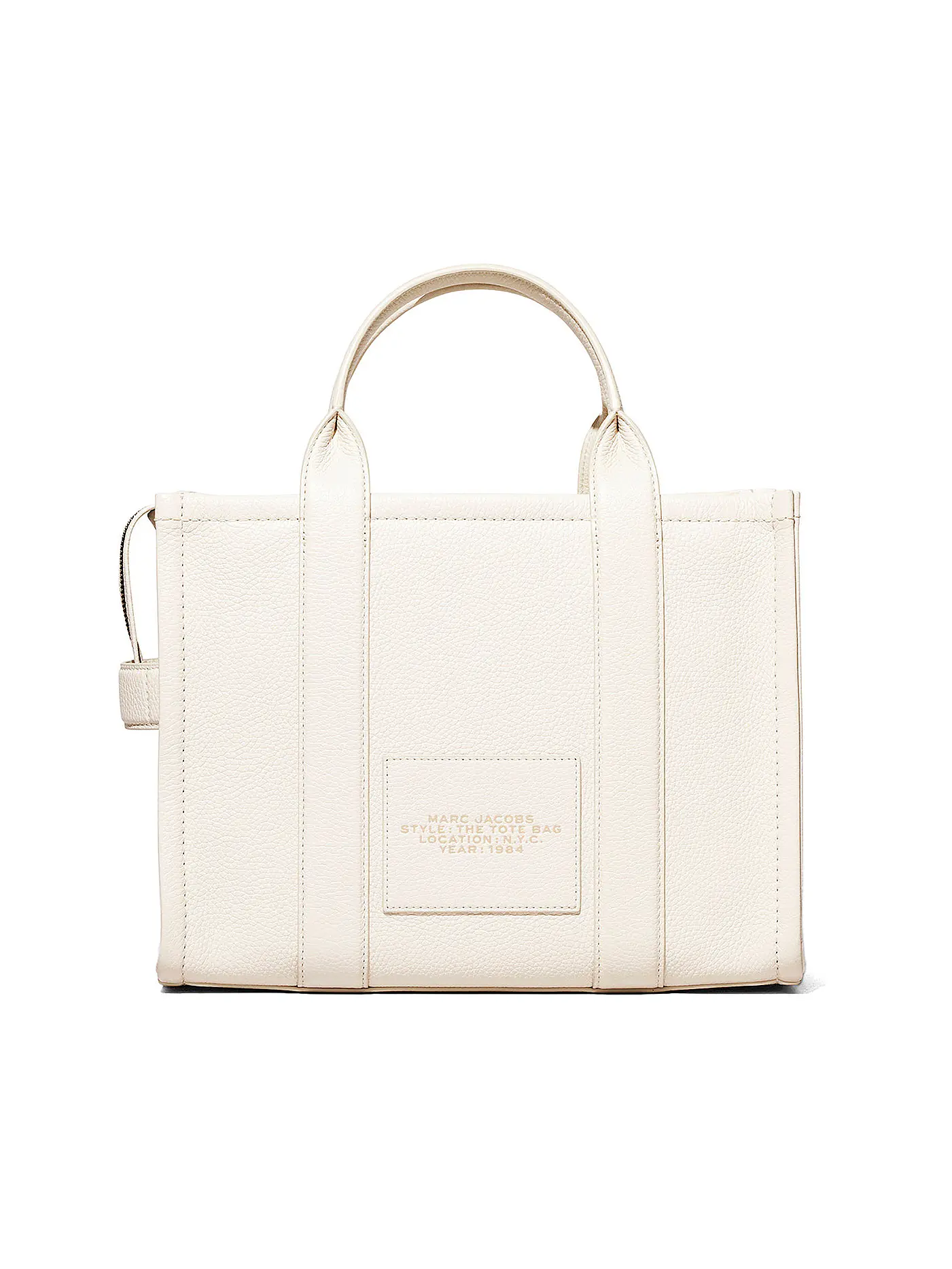 MARC JACOBS | Ledertasche - Tote Bag  THE MEDIUM TOTE LEATHER | weiss