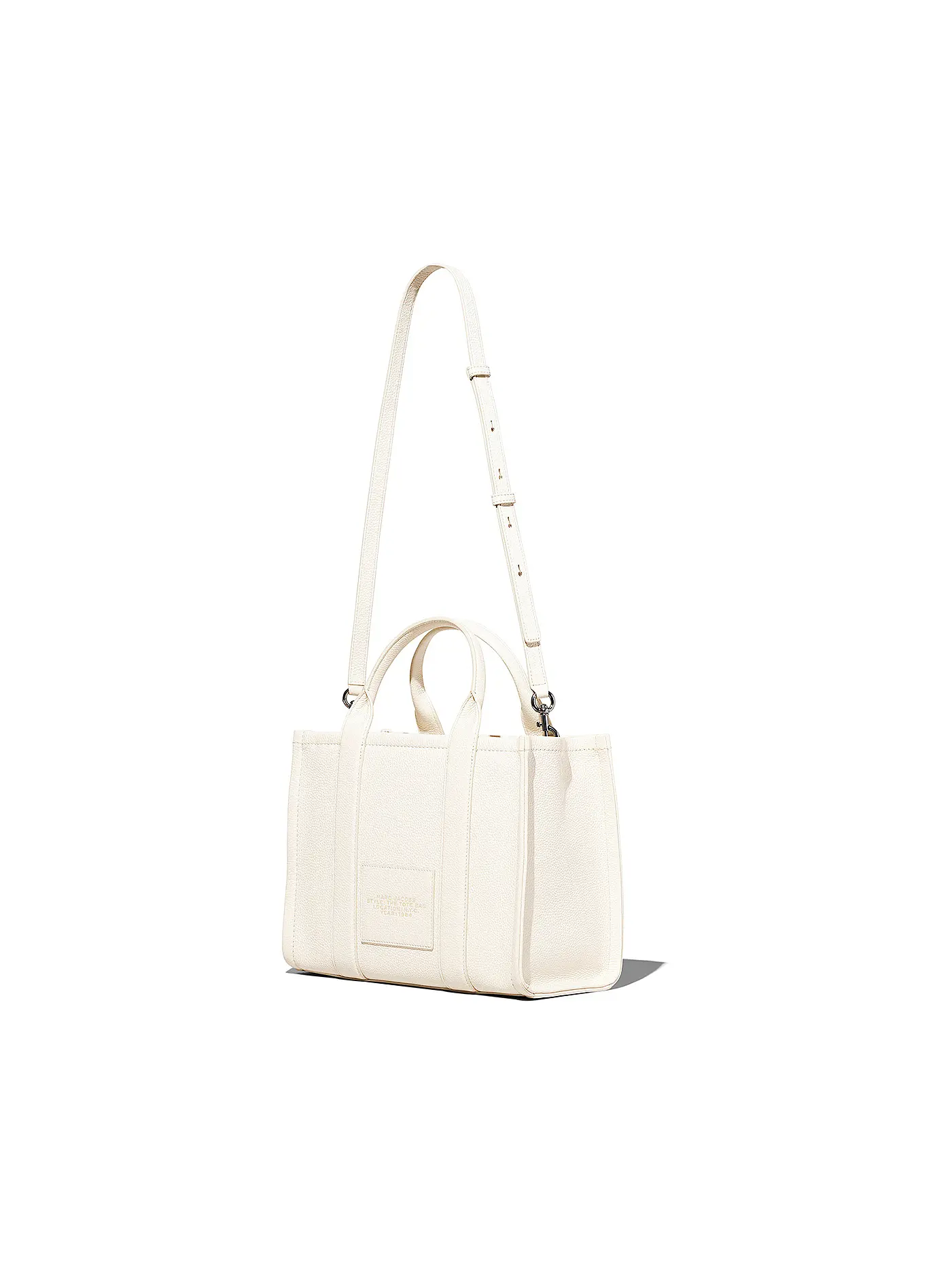 MARC JACOBS | Ledertasche - Tote Bag  THE MEDIUM TOTE LEATHER | weiss