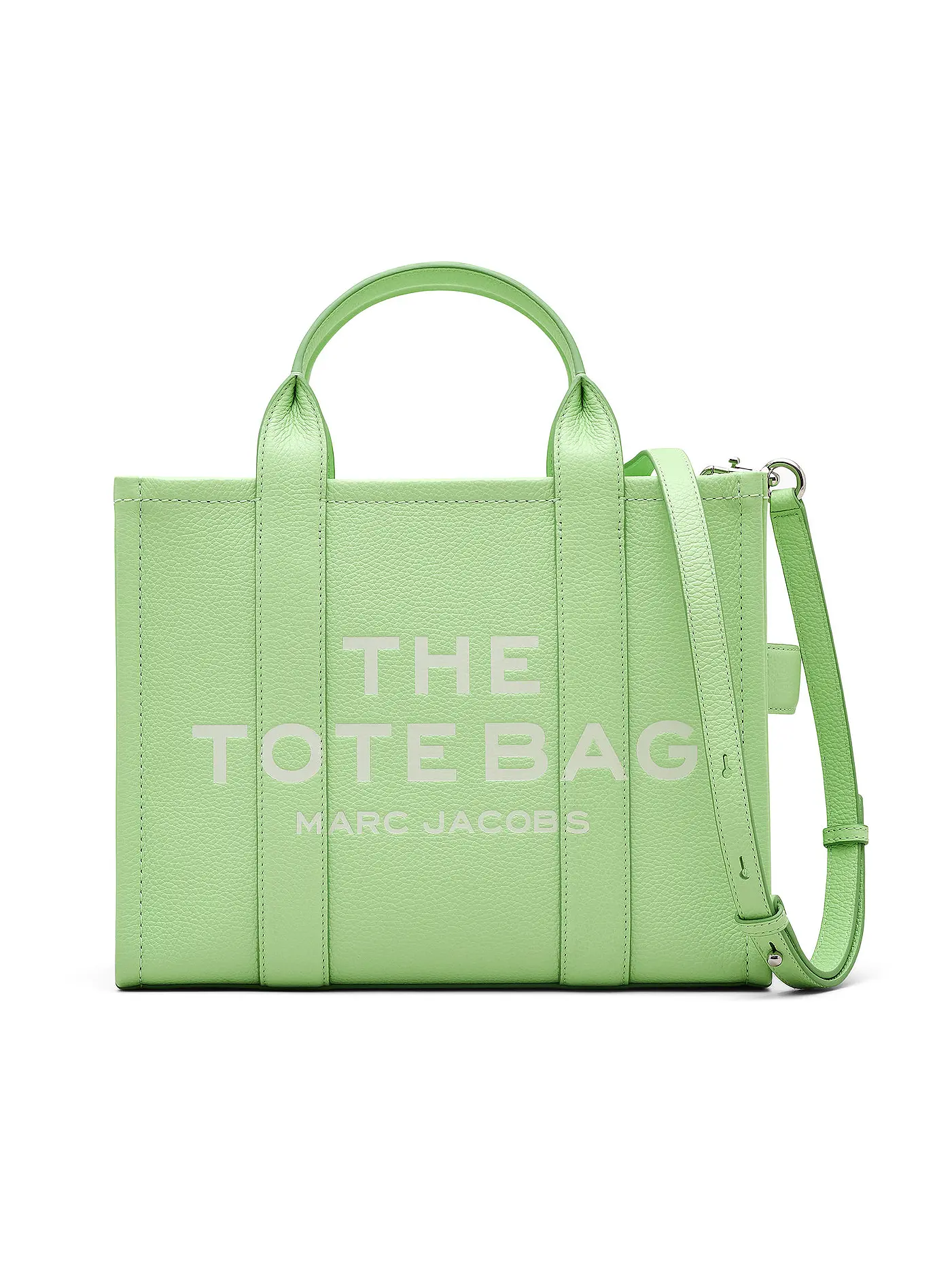 MARC JACOBS | Ledertasche - Tote Bag  THE MEDIUM TOTE LEATHER | grün