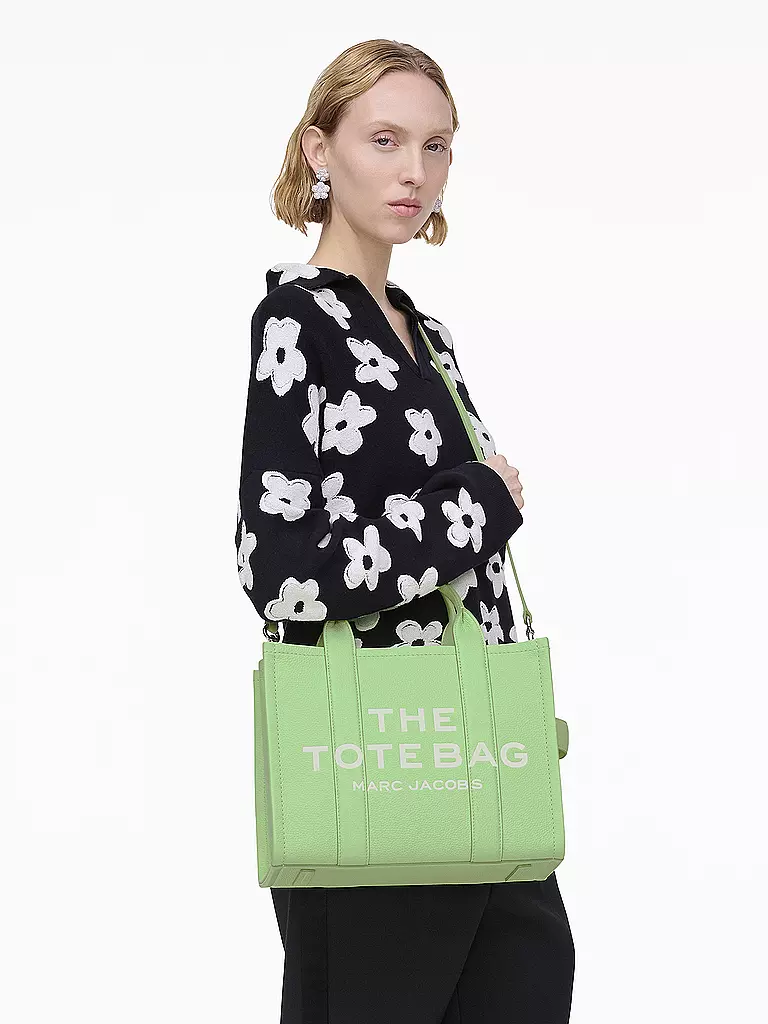 MARC JACOBS | Ledertasche - Tote Bag THE MEDIUM TOTE LEATHER | grün