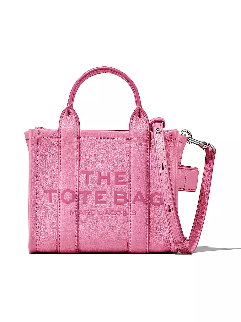 MARC JACOBS | Ledertasche - Tote Bag THE MINI TOTE | pink