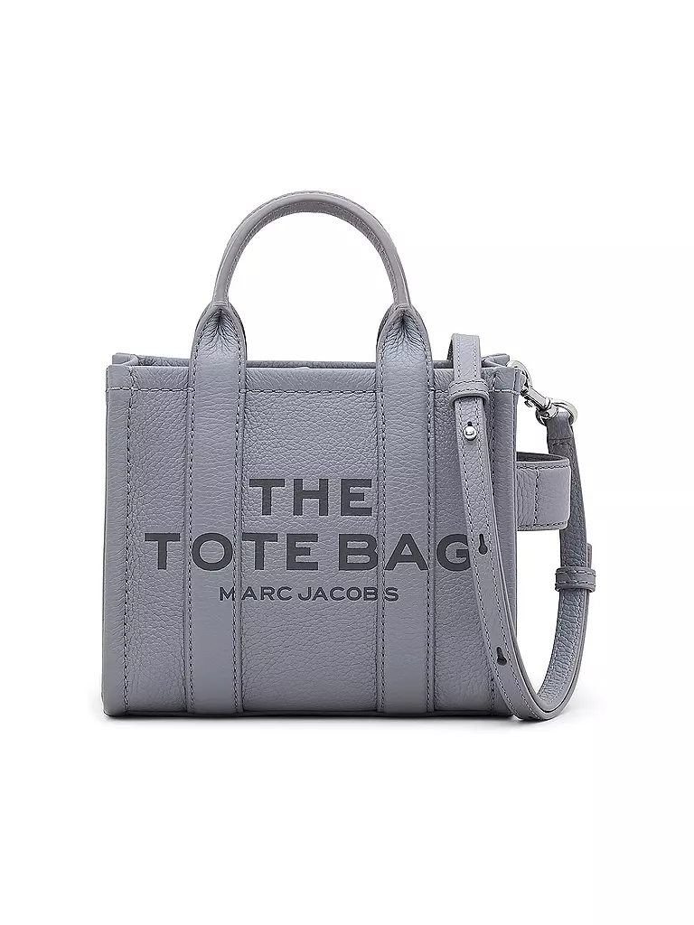 MARC JACOBS | Ledertasche - Tote Bag THE MINI TOTE | grau