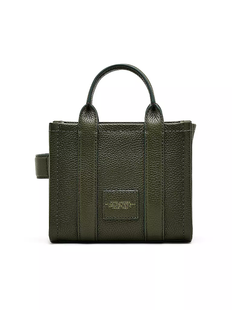 MARC JACOBS | Ledertasche - Tote Bag THE MINI TOTE | olive